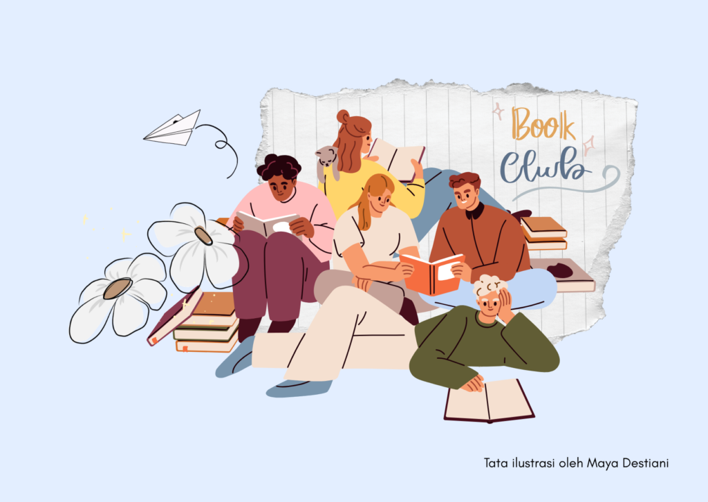 Ilustrasi Klub Buku sebagai Ruang Diskusi Kritis