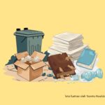 ilustrasi limbah buku dalam industri percetakan