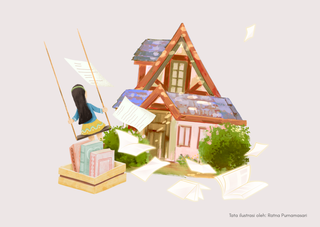 ilustrasi pengalaman membaca buku